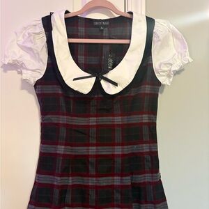 Plaid Dark academia dress Dolls Kill